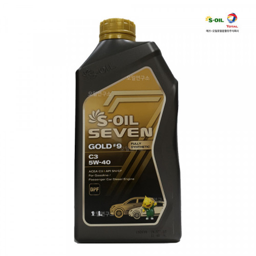 S-OIL 세븐골드 5W40 1L 100% 합성엔진오일